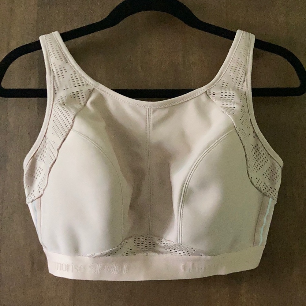 Glamorise No-Sweat Mesh Sports Bra, Cafe 36F